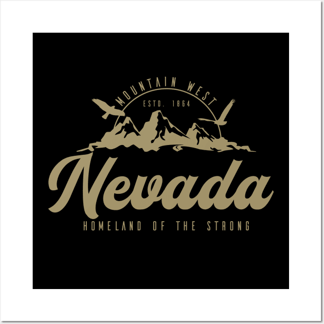 USA, Mountain states, Nevada Gold classic Wall Art by NEFT PROJECT